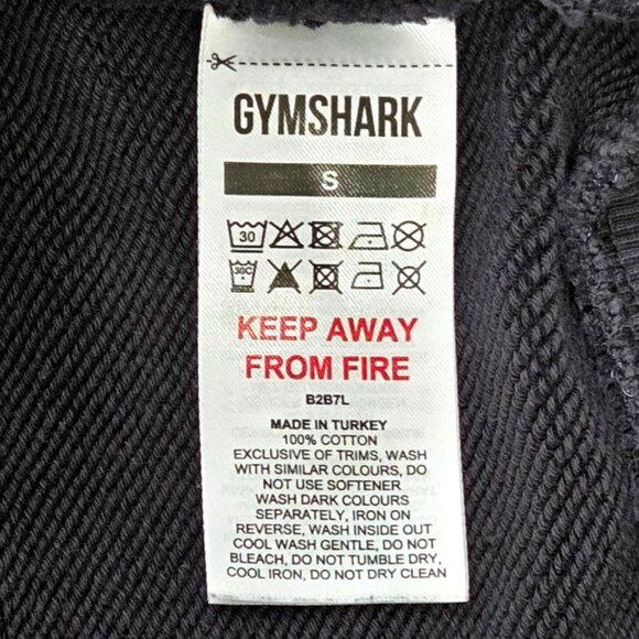 Gymshark Graphic Hoodie Black W Tiger Graphic Strength Department Casual Sz S - Picture 8 of 8